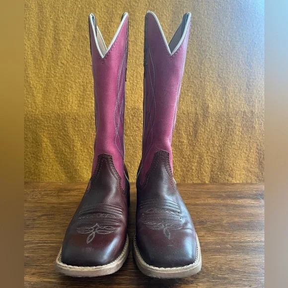 Justin Women’s Gypsy Pink Cowboy Boots size 6.5 - Picture 11 of 12